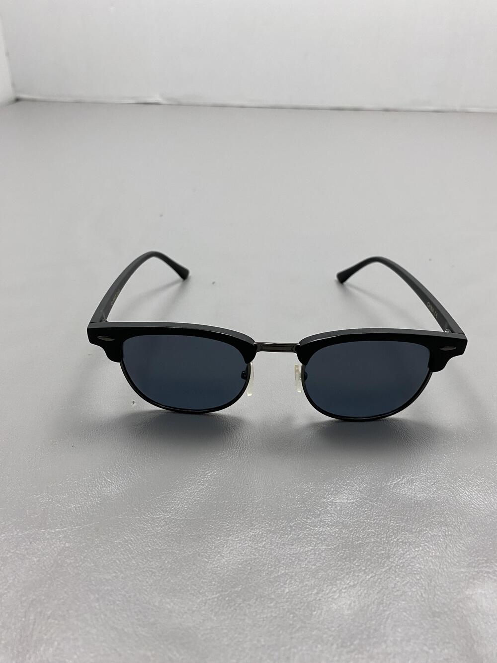Sunglasses Mens Black Square Frame Black Lens PZ-WF13 Tinted Adjustable Plastic